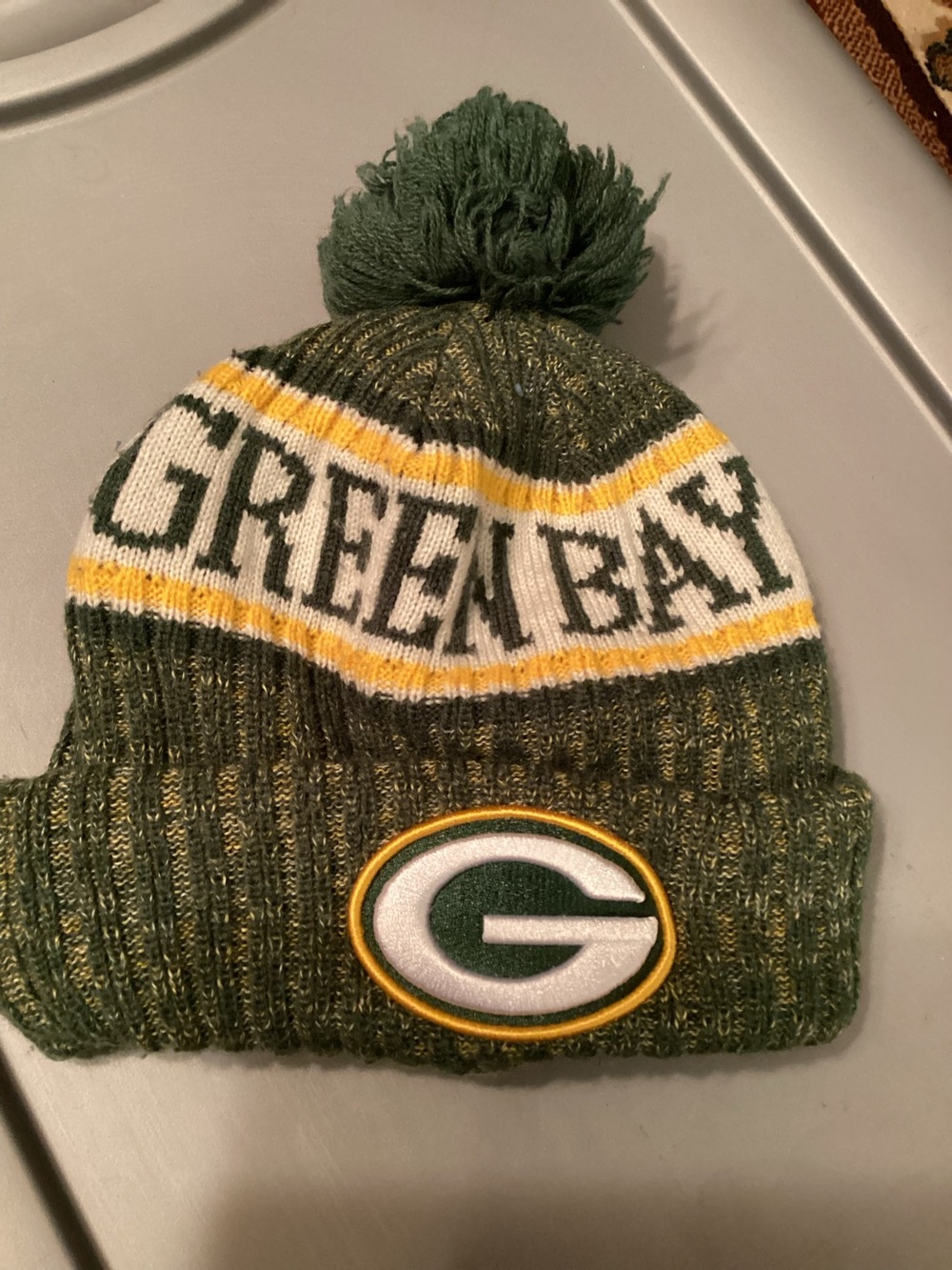 NFL Green Bay Packers Youth 2018 100% Acrylic Sport Knit Stocking Cap